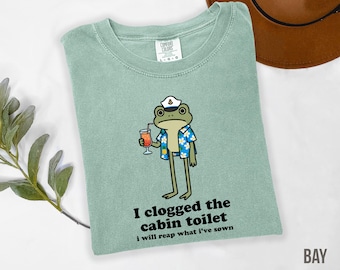 Funny Frog Cruise Shirt, Unisex Weirdcore Dirty Joke Cruiser Tee Shirt, Unique Gag Gift for Husband, Nautical Potty Humor Cruise Tshirt