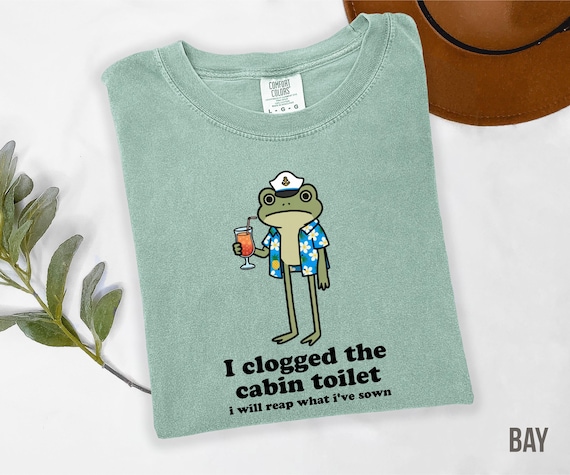 Funny Frog Cruise Shirt, Unisex Weirdcore Dirty Joke Cruiser Tee Shirt, Unique Gag Gift for Husband, Nautical Potty Humor Cruise Tshirt
