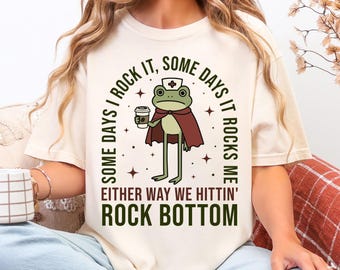 Frog Nurse Educator Shirt, Funny Gift for Nursing Professor Graduation, Registered Nurse Appreciation Week, Coffee Lover Clinical Instructor