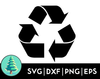 Recycling Symbol SVG - Eco-Friendly Clipart, Green Living Vector, Digital Download, Environmental Illustration, DIY Crafts