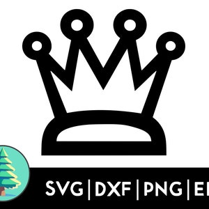 Cartoon Krone SVG - Königlicher König und Königin Clipart, Spaß Tiara Vektor, digitaler Download, Prinzessin Illustration, DIY Handwerk, Märchen-Design