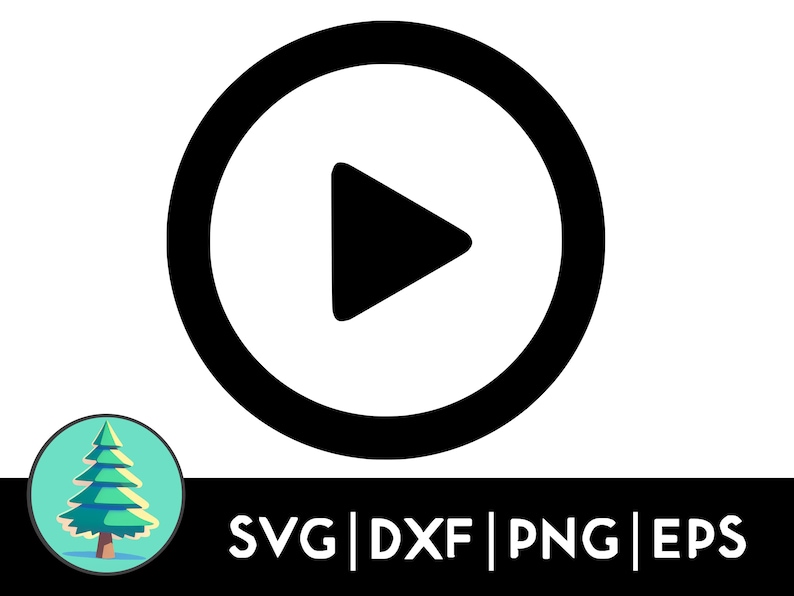Play Button SVG: Media Player Icon Clipart (digital Download) - Etsy