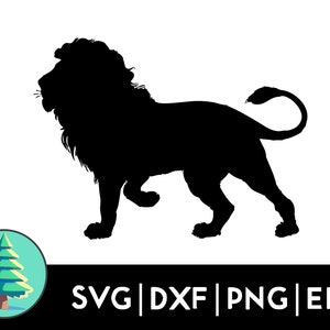 Lion SVG - Wild Animal Clipart, Safari Jungle Vector, Digital Download, Wildlife Illustration, DIY Crafts, King of the Jungle Design
