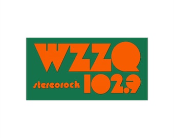WZZQ, Rock 102.9 Jackson, MS, Bumper Sticker