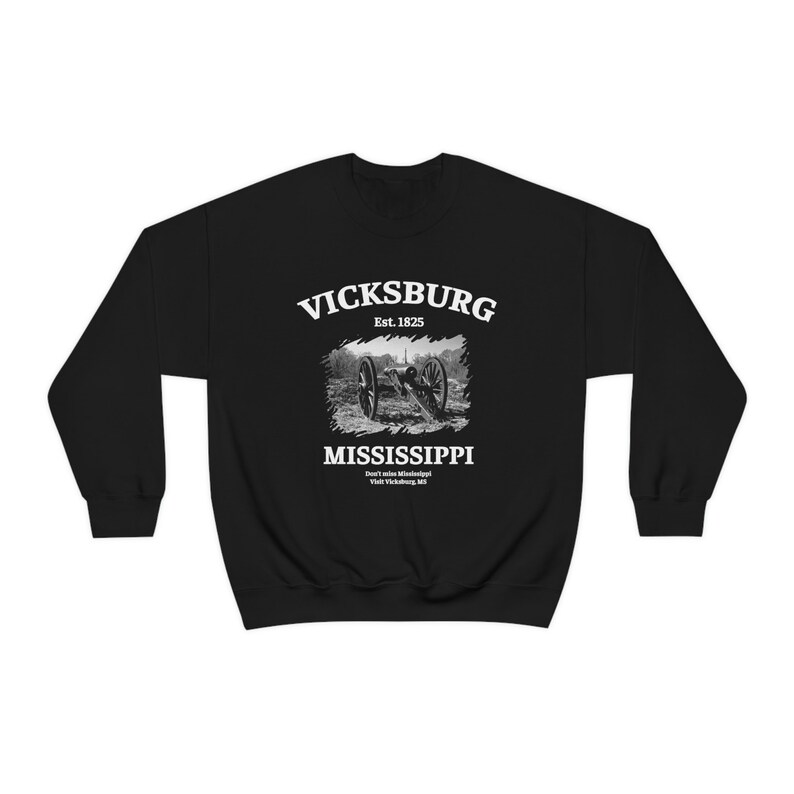 Vicksburg Military Park Sweatshirt - Mississippi Travel Gift image 1