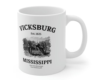 Remembrance of Vicksburg MS Battle Cannon Coffee Mug