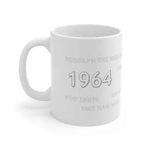 1964 Fathers Day Gift Vintage Year Coffee Mug Gift for Dad Celebrating the Historic Events and Products of the Time