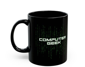 Matrix Code Falling Coffee Mug for the Ultimate Computer Geek