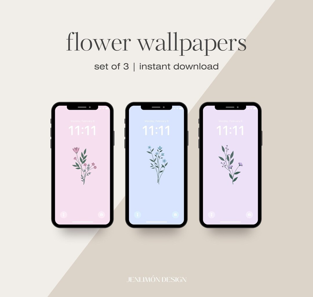 Flower Iphone Wallpapers Iphone Background Phone Wallpaper Etsy
