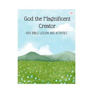 Days of Creation Bible Lesson: Kids Sunday School Activities (PDF)