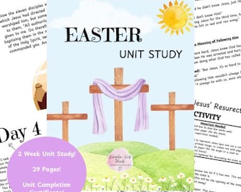 Easter Bible Lesson, Sunday School Printable Lessons, Bible Worksheet, Bible Study Printable, Kids Bible Activities, Unit Study, Homeschool