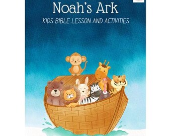 Noah&#39;s Ark Bible Lesson For Kids, Sunday School Printables, Bible Worksheet, Bible Study Printable, Kids Bible Activities