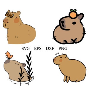 Lá capivara  Cute animal drawings, Capybara, Cute animal drawings kawaii