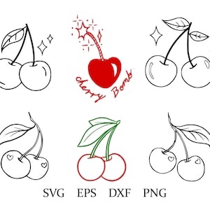 Cherry svg | cherry bomb | cherry clipart | eps | dxf | png