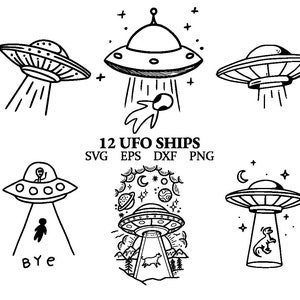 UFO svg | Alien Ships Clipart