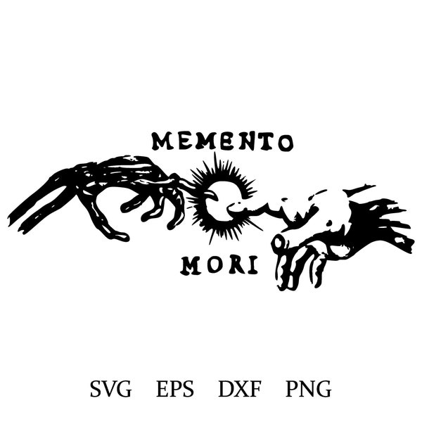 Memento Mori svg | life touching death | Latin clipart | eps | dxf | png