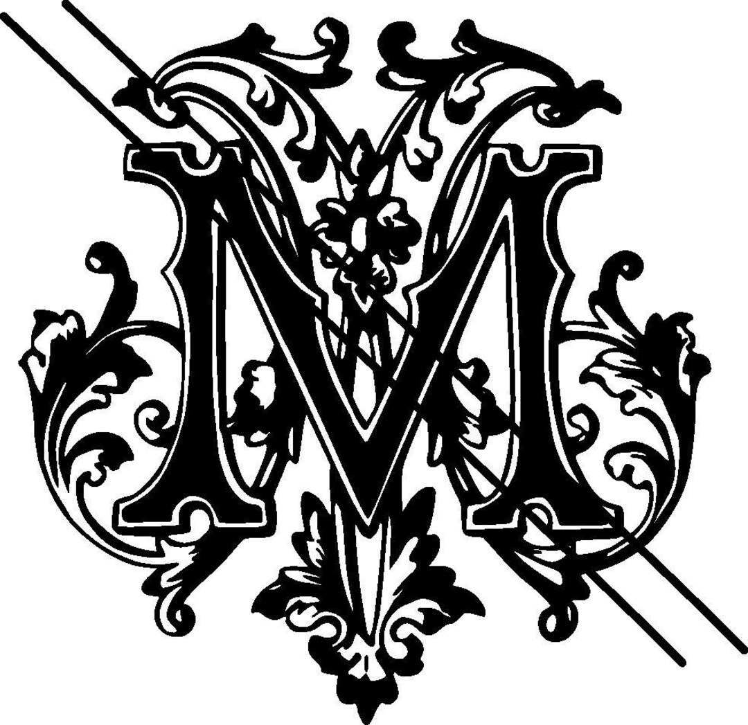 Filigree M Jpg Png Dxf - Etsy