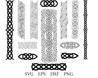 Celtic knots | celtic knot border | celtic knot svg file | fantasy border element