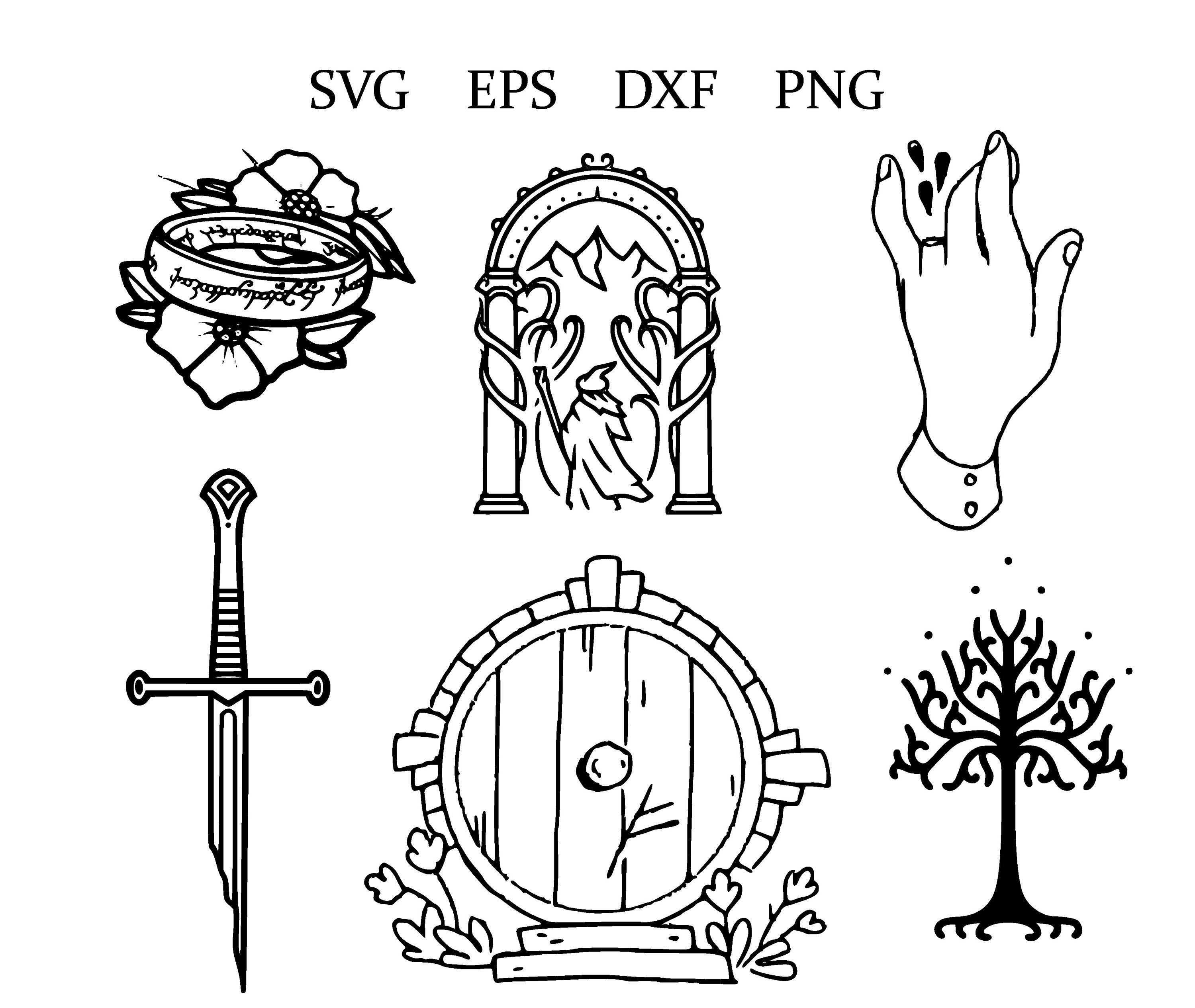 Lord Of The Rings Stencil