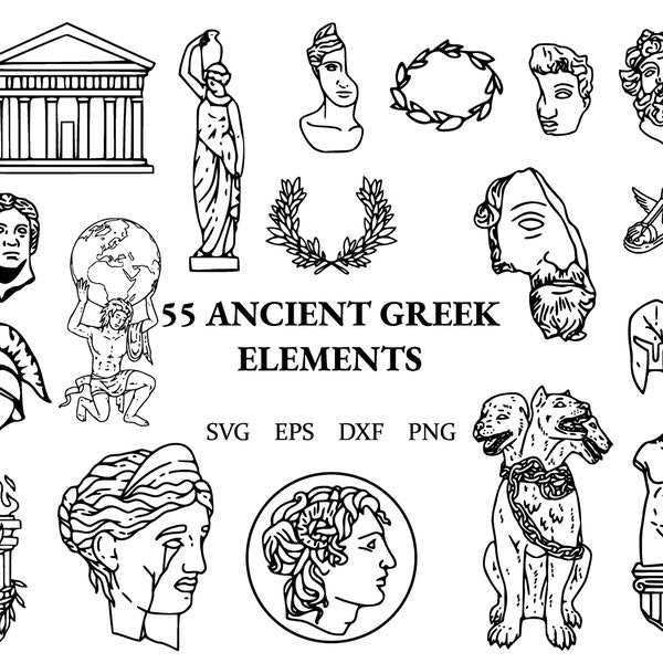 Ancient Greek mythology | Greek Roman Clipart | png | svg | eps | dxf