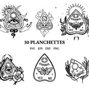 Planchettes svg | witchy planchette clipart | Ouija png | eps | dxf