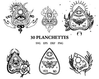 Planchettes svg | witchy planchette clipart | Ouija png | eps | dxf