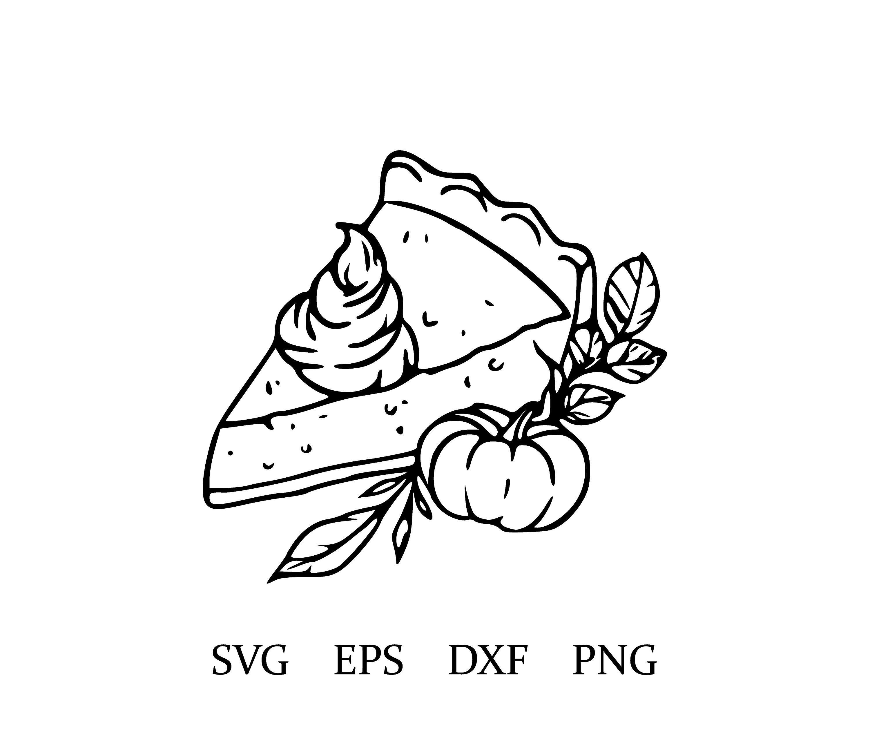 Pumpkin Pie SVG Pumpkin Pie Clipart Etsy