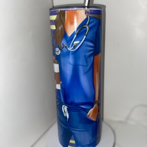 Blue nurse tumbler