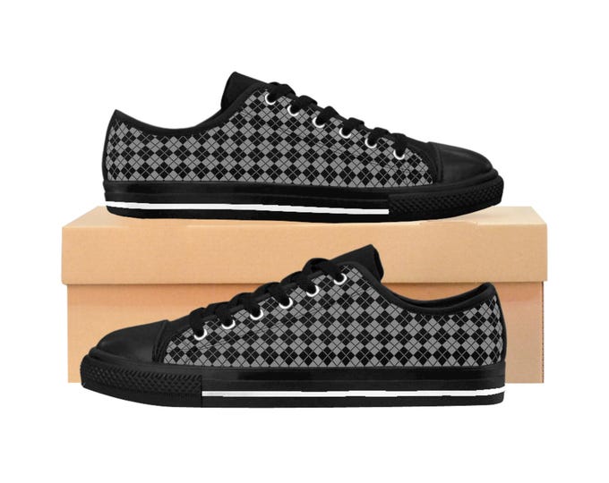 Featured listing image: Geometric Articulation Women's Canvas Sneakers