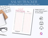 Salah Tracker Printable 2024 | Muslim Prayer Tracker | Monthly Daily Prayer Tracker | Ramadan Planner PDF