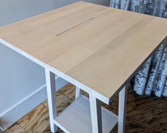 Bistro High Top Table - Maple Table Stained White