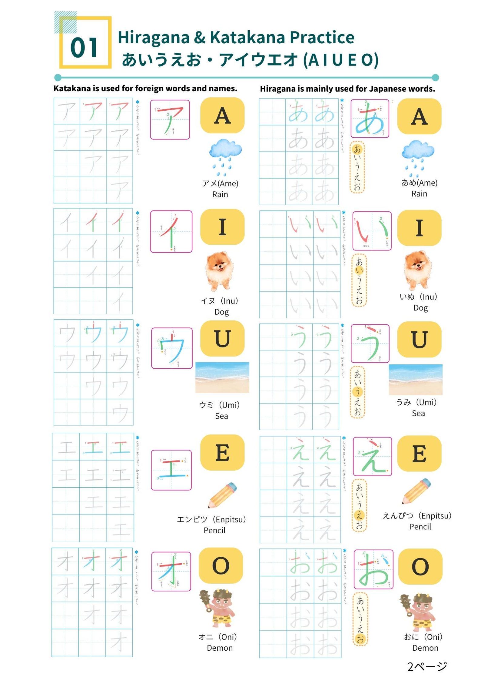 Hiragana & Katakana Master Guide – Printable Japanese Writing Practice ...
