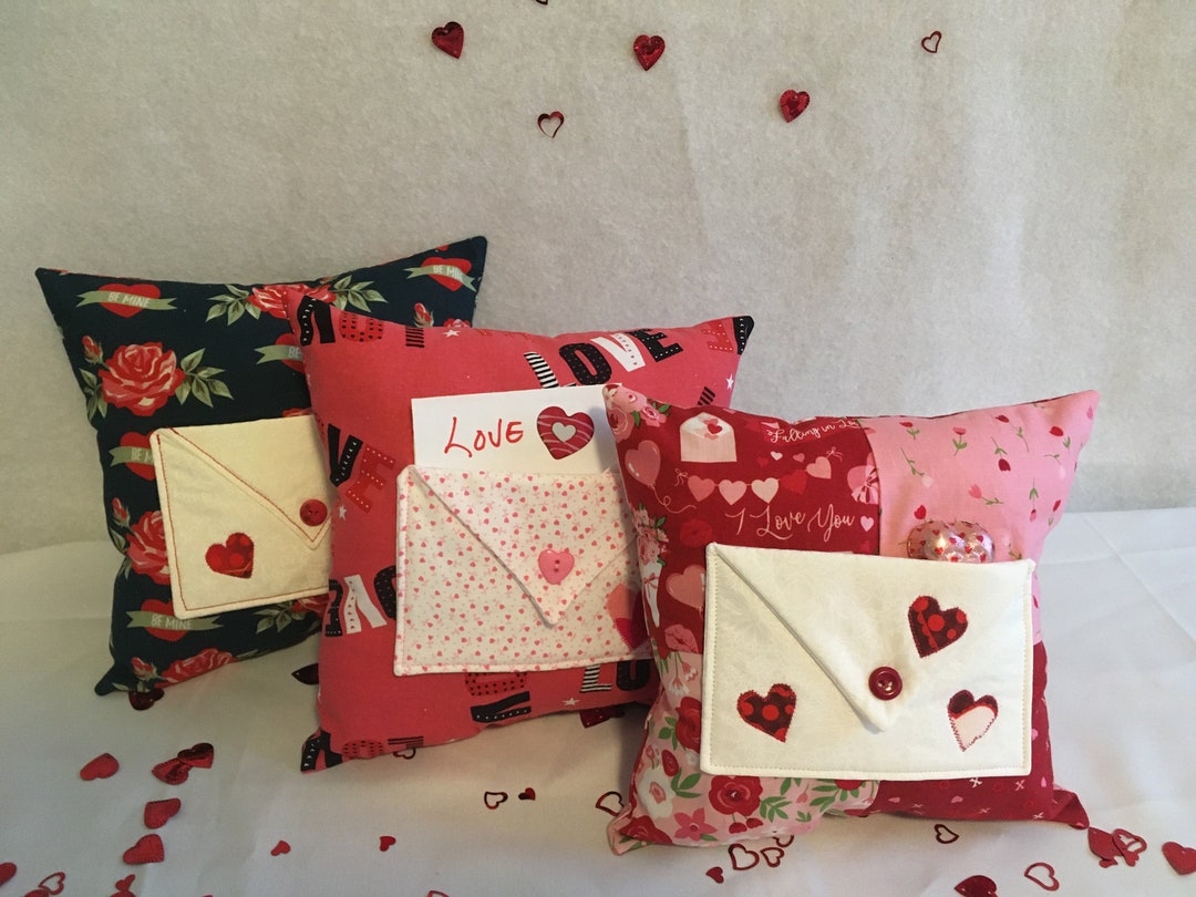 Love Notes Single Pocket Envelope Pillow, Template and Pattern Etsy