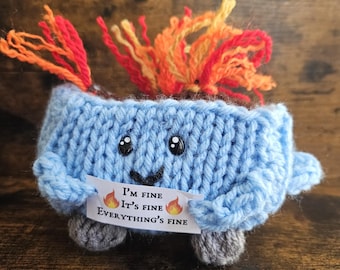 Machine Knit Dumpster Fire Pattern *PDF ONLY