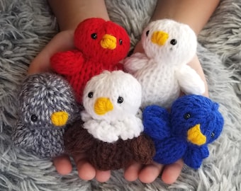 Tiny Bird Duckling Nest Machine Knit Pattern