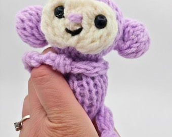 Finger Monkey Knitting Machine PDF Pattern Download | 22 Pin Addi Express Sentro Compatible