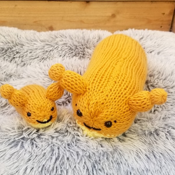 Banana Slug Machine Knitting Pattern