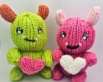 Love Monster Knitting Machine Pattern | Addi Express Sentro 22 Pin compatible | PDF ONLY