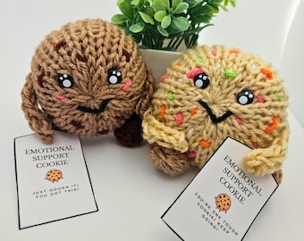Emotional Support Cookie | Machine Knit PDF Pattern | Addi Express Sentro 22 Pin Compatible