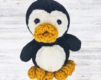Penguin Plush Knitting Machine Pattern | Addi Sentro 22 Pin Amigurumi |  PDF Download