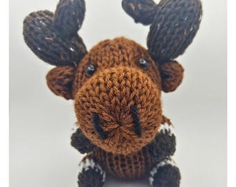 Patroon eland pluche breimachine | Addi Sentro 22-pins amigurumi |  Pdf-download