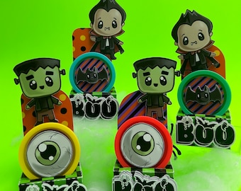 Play-Doh のギフトボックステンプレート：ハロウィンテーマ、Cricut と Silhouette（デジタルファイル）