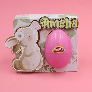 Plantilla de caja de huevos Play-Doh - Porta huevos para un Kinder, Archivo digital Kinder para Cricut y Silhouette - Plantilla de caja de alegría EGG - Caja de favores