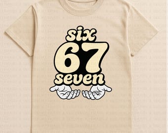 6 7 Meme, 6-7 PNG File, Six Seven Meme Digital Download