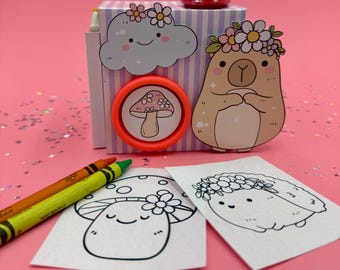 Play-Doh and Crayon Box template - Coloring box Digital File For Cricut and Silhouette - Crayon box template Play-doh 1 oz - Favor box