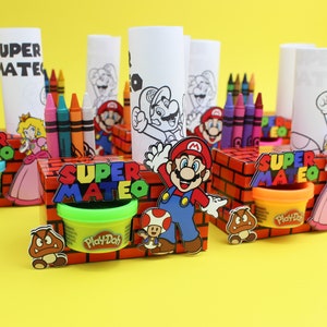Play-Doh en Crayon Box sjabloon - Kleurvak Digitaal bestand voor Cricut en Silhouette - Crayon box sjabloon Play-doh 1 oz - Gunstdoos