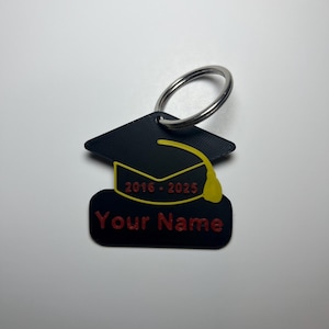 Personalized Graduation Cap Keychain
