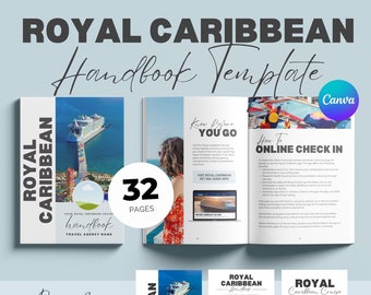Royal Caribbean Travel Agent Handbook Template | Editable Canva Cruise Client Guide | 32 Page Cruise Planner & Welcome Packet