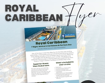 RCCL Cruise Flyer Template: Travel Agent Marketing (Canva)