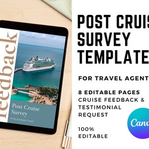 Vorlage für Post-Trip-Umfragen | Cruise Bewertung | Kreuzfahrt Fragebogen | Reiseagent Referenz